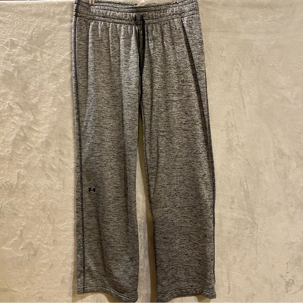 Under Armour Track Pants Women’s Medium Gray Flare Elastic Waist Draw String